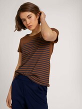 T-Shirt aus Bio-Baumwolle - Frauen - amber brown T-Shirt aus Bio-Baumwolle - Frauen - amber brown - 5 - TOM TAILOR Denim