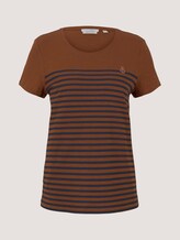 T-Shirt aus Bio-Baumwolle - Frauen - amber brown T-Shirt aus Bio-Baumwolle - Frauen - amber brown - 7 - TOM TAILOR Denim