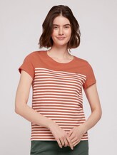 T-Shirt aus Bio-Baumwolle - Frauen - sundown coral T-Shirt aus Bio-Baumwolle - Frauen - sundown coral - 1 - TOM TAILOR Denim