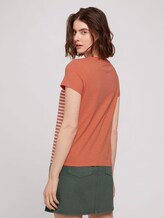 T-Shirt aus Bio-Baumwolle - Frauen - sundown coral T-Shirt aus Bio-Baumwolle - Frauen - sundown coral - 2 - TOM TAILOR Denim