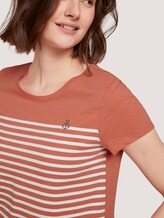 T-Shirt aus Bio-Baumwolle - Frauen - sundown coral T-Shirt aus Bio-Baumwolle - Frauen - sundown coral - 9 - TOM TAILOR Denim