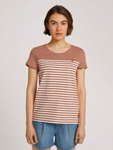 T-Shirt aus Bio-Baumwolle - Frauen - clay rose T-Shirt aus Bio-Baumwolle - Frauen - clay rose - 1 - TOM TAILOR Denim