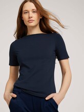 Basic T-Shirt mit Bio-Baumwolle - Frauen - Sky Captain Blue Basic T-Shirt mit Bio-Baumwolle - Frauen - Sky Captain Blue - 5 - TOM TAILOR Denim