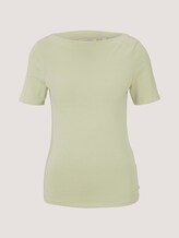 Basic Halbarmshirt mit Bio-Baumwolle - Frauen - light dusty green Basic Halbarmshirt mit Bio-Baumwolle - Frauen - light dusty green - 7 - TOM TAILOR Denim