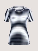 T-Shirt aus Bio-Baumwolle - Frauen - navy white stripe T-Shirt aus Bio-Baumwolle - Frauen - navy white stripe - 7 - TOM TAILOR Denim