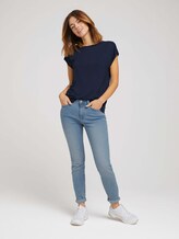 Fließendes Basic T-Shirt - Frauen - Sky Captain Blue Fließendes Basic T-Shirt - Frauen - Sky Captain Blue - 3 - TOM TAILOR Denim