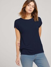 Fließendes Basic T-Shirt - Frauen - Sky Captain Blue Fließendes Basic T-Shirt - Frauen - Sky Captain Blue - 5 - TOM TAILOR Denim