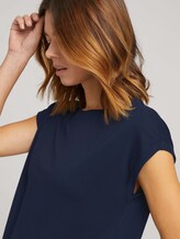 Fließendes Basic T-Shirt - Frauen - Sky Captain Blue Fließendes Basic T-Shirt - Frauen - Sky Captain Blue - 9 - TOM TAILOR Denim