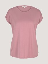 Fließendes Basic T-Shirt - Frauen - cozy rose Fließendes Basic T-Shirt - Frauen - cozy rose - 7 - TOM TAILOR Denim