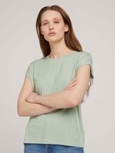 Fließendes Basic T-Shirt - Frauen - light dusty green Fließendes Basic T-Shirt - Frauen - light dusty green - 1 - TOM TAILOR Denim