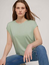 Fließendes Basic T-Shirt - Frauen - light dusty green Fließendes Basic T-Shirt - Frauen - light dusty green - 5 - TOM TAILOR Denim