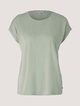 Fließendes Basic T-Shirt - Frauen - light dusty green Fließendes Basic T-Shirt - Frauen - light dusty green - 7 - TOM TAILOR Denim