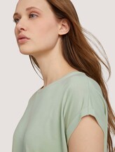 Fließendes Basic T-Shirt - Frauen - light dusty green Fließendes Basic T-Shirt - Frauen - light dusty green - 9 - TOM TAILOR Denim