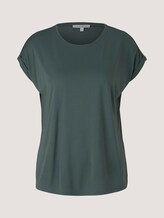 Fließendes Basic T-Shirt - Frauen - dusty pine green Fließendes Basic T-Shirt - Frauen - dusty pine green - 7 - TOM TAILOR Denim