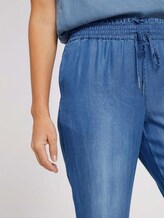 Harem Stoffhose mit TENCEL™ - Frauen - Used Light Stone Blue Denim Harem Stoffhose mit TENCEL™ - Frauen - Used Light Stone Blue Denim - 10 - TOM TAILOR Denim