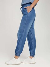 Harem Stoffhose mit TENCEL™ - Frauen - Used Light Stone Blue Denim Harem Stoffhose mit TENCEL™ - Frauen - Used Light Stone Blue Denim - 11 - TOM TAILOR Denim