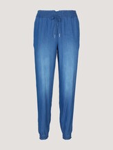 Harem Stoffhose mit TENCEL™ - Frauen - Used Light Stone Blue Denim Harem Stoffhose mit TENCEL™ - Frauen - Used Light Stone Blue Denim - 7 - TOM TAILOR Denim