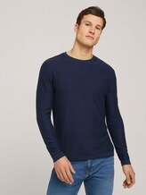 Sweatshirt mit Waschung - Männer - Dark Blue Sweatshirt mit Waschung - Männer - Dark Blue - 1 - TOM TAILOR