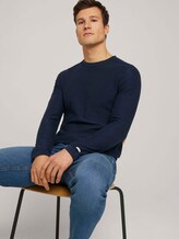 Sweatshirt mit Waschung - Männer - Dark Blue Sweatshirt mit Waschung - Männer - Dark Blue - 5 - TOM TAILOR