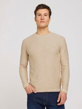 Sweatshirt mit Waschung - Männer - Sandy Beige Sweatshirt mit Waschung - Männer - Sandy Beige - 1 - TOM TAILOR