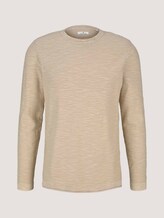 Sweatshirt mit Waschung - Männer - Sandy Beige Sweatshirt mit Waschung - Männer - Sandy Beige - 7 - TOM TAILOR