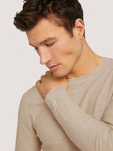 Sweatshirt mit Waschung - Männer - Sandy Beige Sweatshirt mit Waschung - Männer - Sandy Beige - 9 - TOM TAILOR
