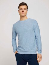 Sweatshirt mit Waschung - Männer - Yonder Blue Sweatshirt mit Waschung - Männer - Yonder Blue - 1 - TOM TAILOR