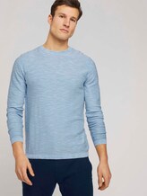 Sweatshirt mit Waschung - Männer - Yonder Blue Sweatshirt mit Waschung - Männer - Yonder Blue - 5 - TOM TAILOR