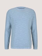 Sweatshirt mit Waschung - Männer - Yonder Blue Sweatshirt mit Waschung - Männer - Yonder Blue - 7 - TOM TAILOR