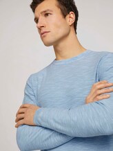 Sweatshirt mit Waschung - Männer - Yonder Blue Sweatshirt mit Waschung - Männer - Yonder Blue - 9 - TOM TAILOR