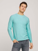 Sweatshirt mit Waschung - Männer - lucite green Sweatshirt mit Waschung - Männer - lucite green - 1 - TOM TAILOR