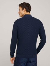 Jacke mit Stehkragen - Männer - Dark Blue Jacke mit Stehkragen - Männer - Dark Blue - 2 - TOM TAILOR