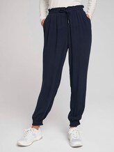 Fließende Harem Stoffhose - Frauen - Sky Captain Blue Fließende Harem Stoffhose - Frauen - Sky Captain Blue - 1 - TOM TAILOR Denim