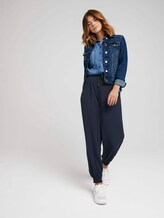 Fließende Harem Stoffhose - Frauen - Sky Captain Blue Fließende Harem Stoffhose - Frauen - Sky Captain Blue - 3 - TOM TAILOR Denim