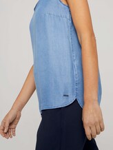Denim Bluse mit Flügelärmeln - Frauen - Blue Denim Denim Bluse mit Flügelärmeln - Frauen - Blue Denim - 10 - TOM TAILOR Denim