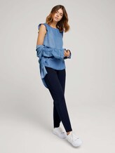 Denim Bluse mit Flügelärmeln - Frauen - Blue Denim Denim Bluse mit Flügelärmeln - Frauen - Blue Denim - 3 - TOM TAILOR Denim