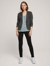 Gemusterte Kurzambluse aus nachhaltiger Viskose - Frauen - mineral blue flower print Gemusterte Kurzambluse aus nachhaltiger Viskose - Frauen - mineral blue flower print - 3 - TOM TAILOR Denim
