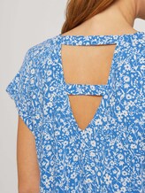 Gemusterte Kurzambluse aus nachhaltiger Viskose - Frauen - mid blue flower print Gemusterte Kurzambluse aus nachhaltiger Viskose - Frauen - mid blue flower print - 9 - TOM TAILOR Denim