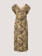 Midikleid mit Tunnelzug - Frauen - beige animal print Midikleid mit Tunnelzug - Frauen - beige animal print - 7 - TOM TAILOR Denim