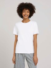 Basic T-Shirt mit Bio-Baumwolle - Frauen - White Basic T-Shirt mit Bio-Baumwolle - Frauen - White - 1 - Mine to five