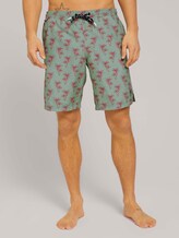Badehose mit REPREVE - Männer - mint green red palm design Badehose mit REPREVE - Männer - mint green red palm design - 1 - TOM TAILOR