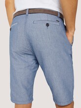 Strukturierte Josh Chino Shorts mit Gürtel - Männer - Light Blue Minimal Indigo Strukturierte Josh Chino Shorts mit Gürtel - Männer - Light Blue Minimal Indigo - 10 - TOM TAILOR