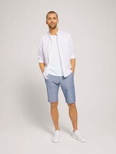 Strukturierte Josh Chino Shorts mit Gürtel - Männer - Light Blue Minimal Indigo Strukturierte Josh Chino Shorts mit Gürtel - Männer - Light Blue Minimal Indigo - 3 - TOM TAILOR