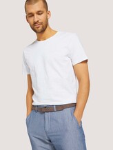 Strukturierte Josh Chino Shorts mit Gürtel - Männer - Light Blue Minimal Indigo Strukturierte Josh Chino Shorts mit Gürtel - Männer - Light Blue Minimal Indigo - 9 - TOM TAILOR