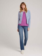 Kurzarmbluse mit Lyocell - Frauen - plum blossom lilac Kurzarmbluse mit Lyocell - Frauen - plum blossom lilac - 3 - TOM TAILOR