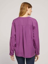 Lyocell Bluse mit Brusttasche - Frauen - plum blossom lilac Lyocell Bluse mit Brusttasche - Frauen - plum blossom lilac - 2 - TOM TAILOR