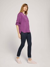 Lyocell Bluse mit Brusttasche - Frauen - plum blossom lilac Lyocell Bluse mit Brusttasche - Frauen - plum blossom lilac - 3 - TOM TAILOR