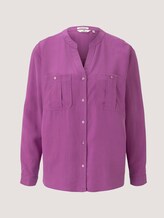 Lyocell Bluse mit Brusttasche - Frauen - plum blossom lilac Lyocell Bluse mit Brusttasche - Frauen - plum blossom lilac - 7 - TOM TAILOR