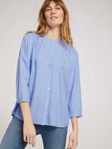 Gestreifte Bluse im Loose Fit - Frauen - blue white vertical stripe Gestreifte Bluse im Loose Fit - Frauen - blue white vertical stripe - 5 - TOM TAILOR