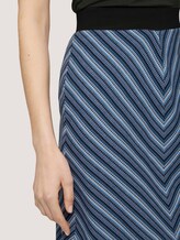 Gestreifter Jerseyrock mit Bio-Baumwolle - Frauen - blue structure design Gestreifter Jerseyrock mit Bio-Baumwolle - Frauen - blue structure design - 9 - TOM TAILOR
